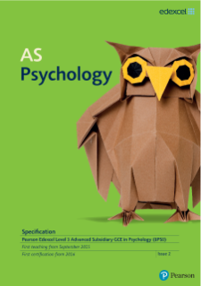 AS level Psychology 2015 specification